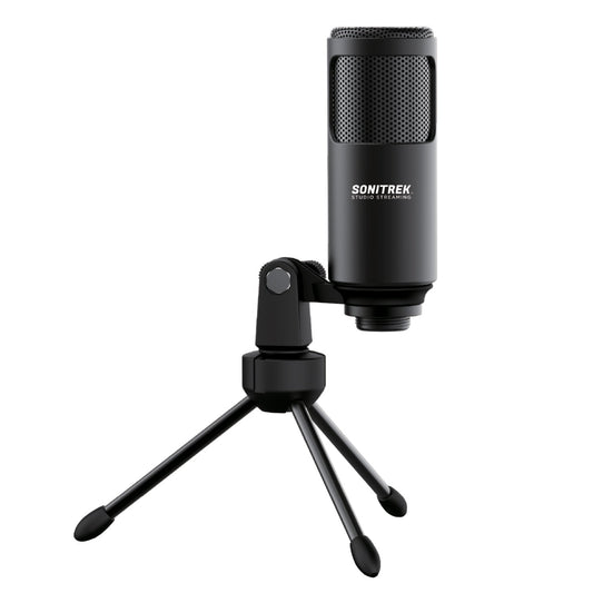 Sonictrek Studio Streaming Podcaster USB Microphone With Desk Tripod